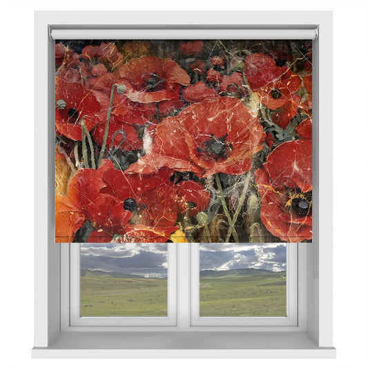 Flower Floral Art Illustration Printed Picture Photo Roller Blind - 1X2846546 - Art Fever - Art Fever