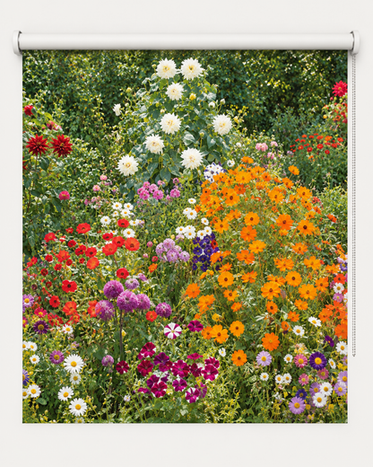 Flower Garden by Gustav Klimt Reimagined Printed Picture Roller Blind - RB1512 - Art Fever - Art Fever
