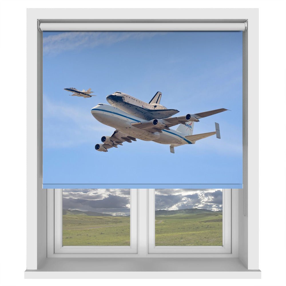 Flying into History NASA Space Shuttle Printed Picture Photo Roller Blind - 1X54075 - Art Fever - Art Fever