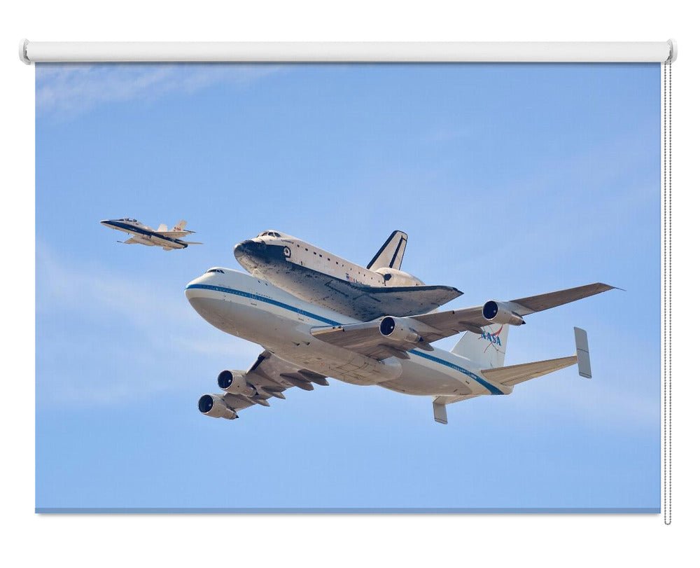 Flying into History NASA Space Shuttle Printed Picture Photo Roller Blind - 1X54075 - Art Fever - Art Fever