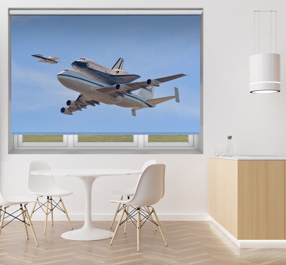 Flying into History NASA Space Shuttle Printed Picture Photo Roller Blind - 1X54075 - Art Fever - Art Fever
