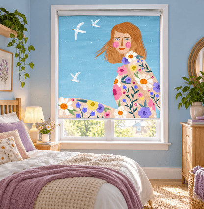 Free Spirit Floral Dreams Printed Roller Blind - 1X2959958 - Art Fever - Art Fever