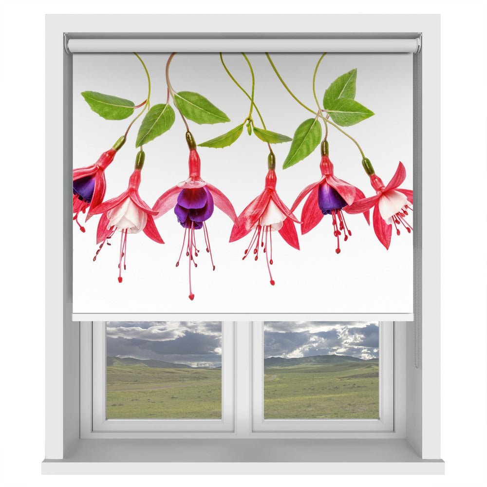 Fuchsia Floral Art Printed Picture Photo Roller Blind - 1X1756942 - Art Fever - Art Fever