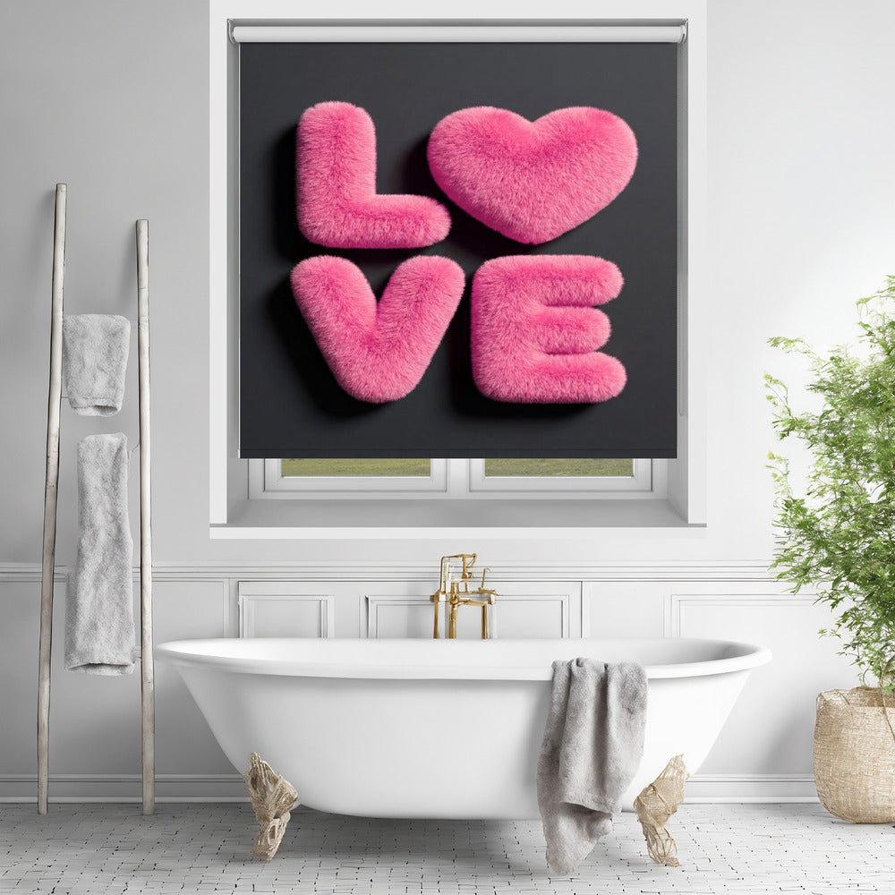 Furry Love Printed Picture Photo Roller Blind - 1X3437250 - Art Fever - Art Fever