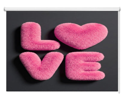 Furry Love Printed Picture Photo Roller Blind - 1X3437250 - Art Fever - Art Fever