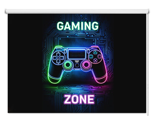 Gaming Zone Printed Picture Photo Roller Blind - 1X2720627 - Art Fever - Art Fever