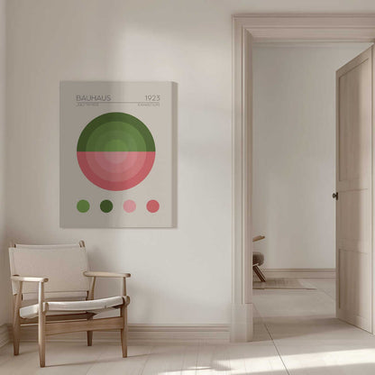 Geometric Harmony Bauhaus Canvas Print Wall Art 1X2548465 - ART FEVER - Art Fever