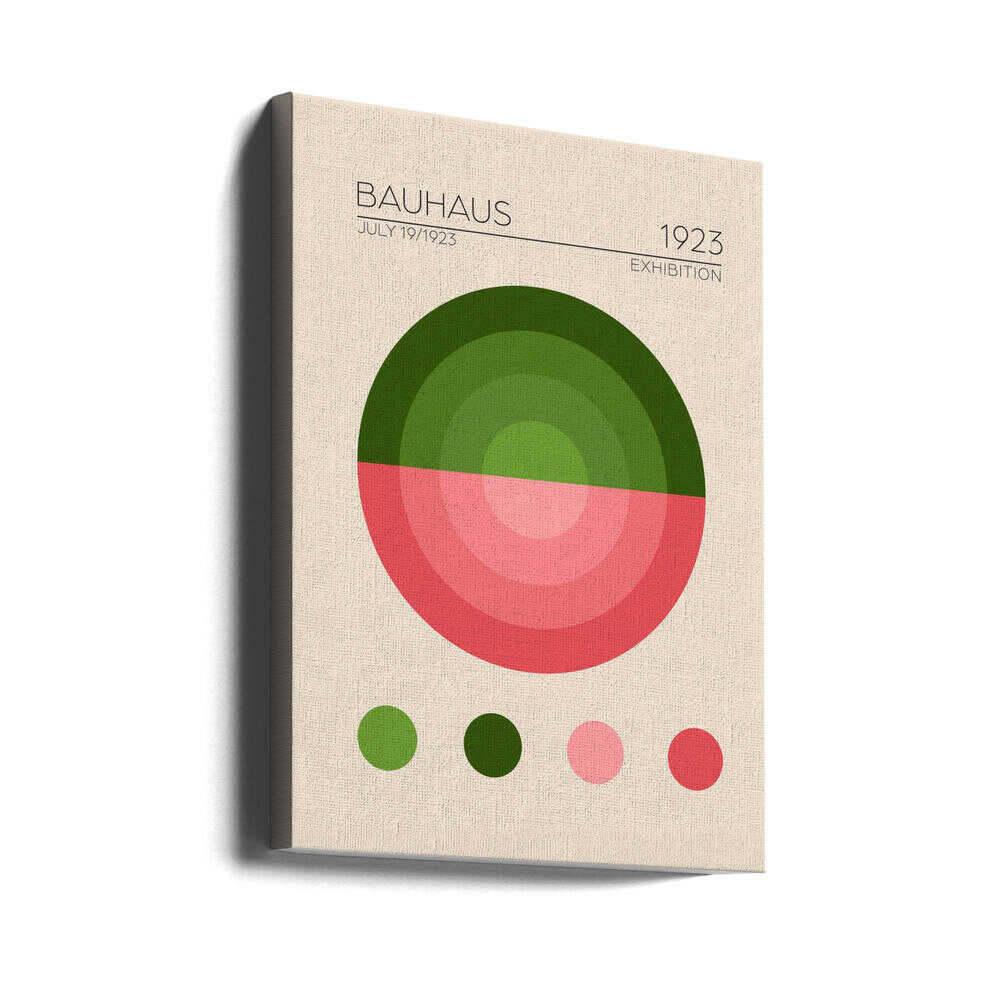 Geometric Harmony Bauhaus Canvas Print Wall Art 1X2548465 - ART FEVER - Art Fever