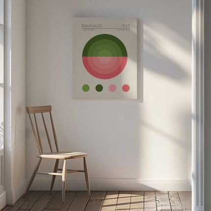 Geometric Harmony Bauhaus Canvas Print Wall Art 1X2548465 - ART FEVER - Art Fever