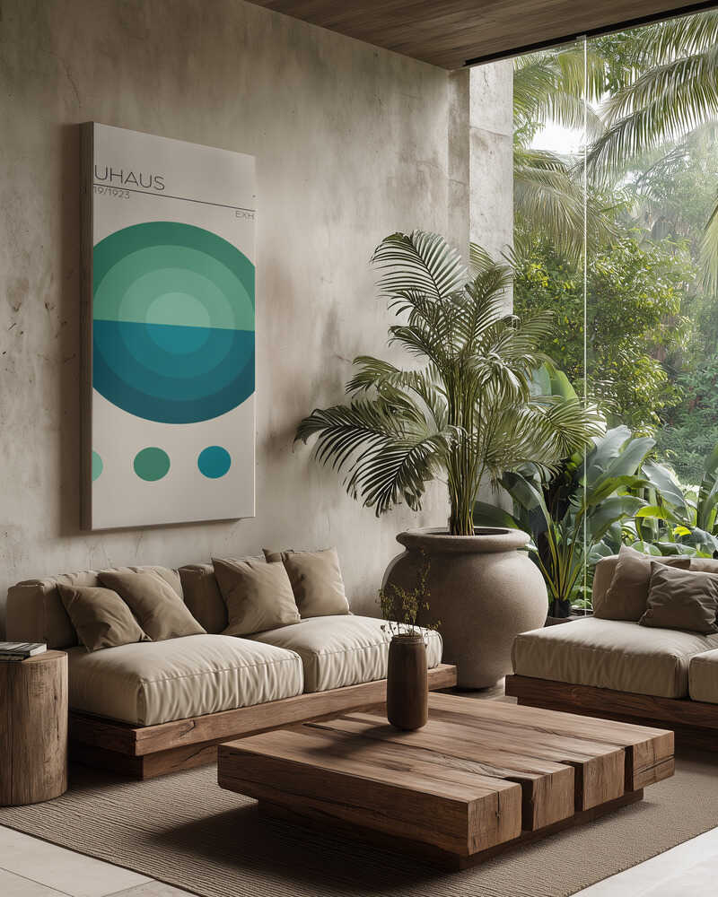 Geometric Harmony Canvas Print Wall Art 1X2548468 - ART FEVER - Art Fever