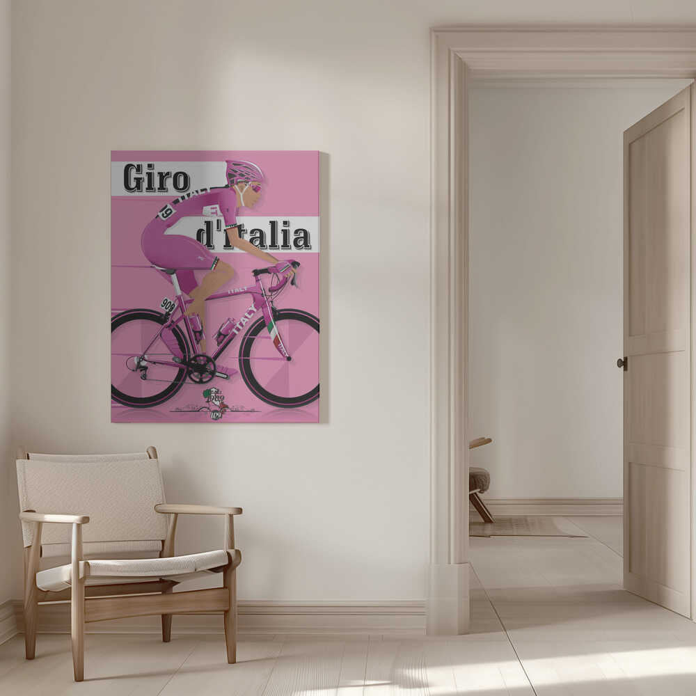 Giro D'italia Grand Tour Bicycle Race Canvas Print Wall Art 1X2662609 - ART FEVER - Art Fever