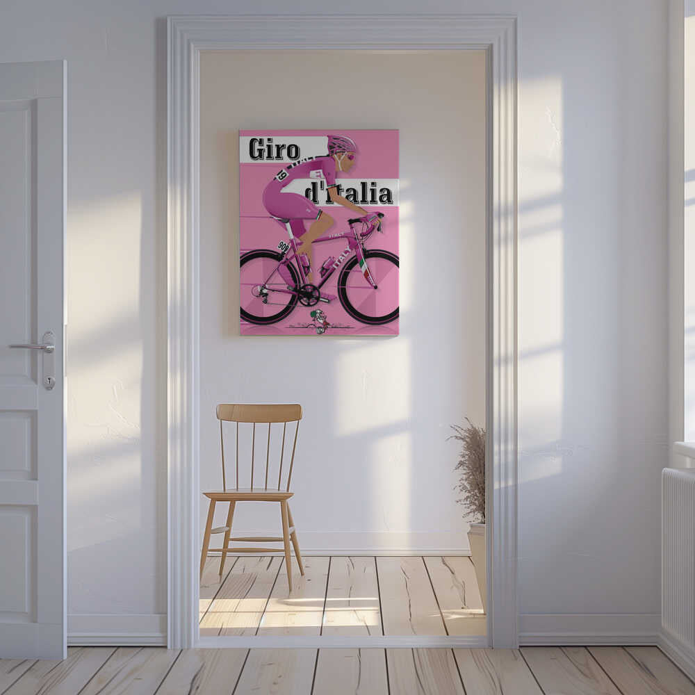 Giro D'italia Grand Tour Bicycle Race Canvas Print Wall Art 1X2662609 - ART FEVER - Art Fever