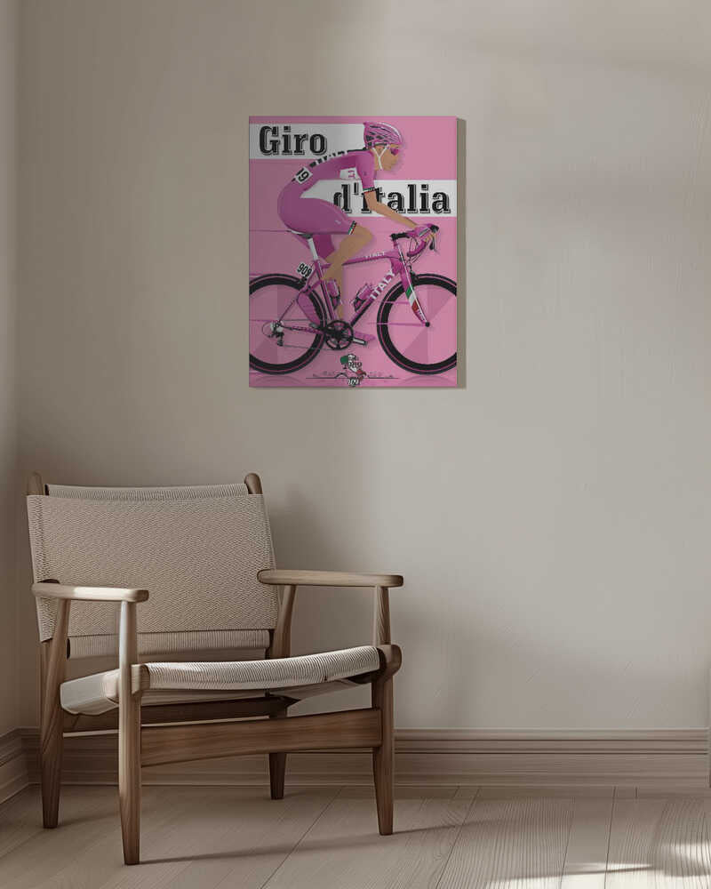 Giro D'italia Grand Tour Bicycle Race Canvas Print Wall Art 1X2662609 - ART FEVER - Art Fever