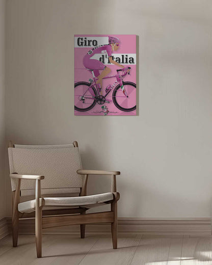 Giro D'italia Grand Tour Bicycle Race Canvas Print Wall Art 1X2662609 - ART FEVER - Art Fever