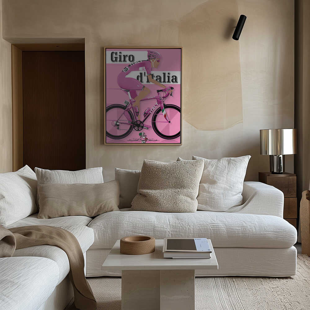 Giro D'italia Grand Tour Bicycle Race Canvas Print Wall Art 1X2662609 - ART FEVER - Art Fever