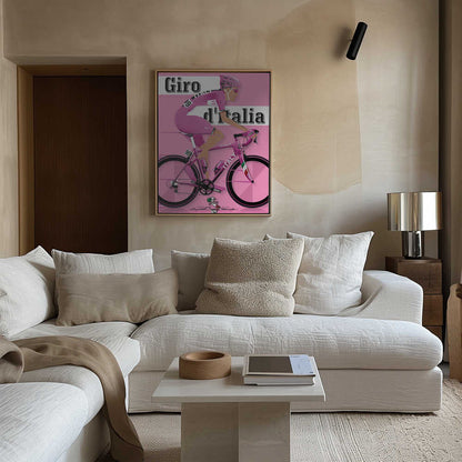 Giro D'italia Grand Tour Bicycle Race Canvas Print Wall Art 1X2662609 - ART FEVER - Art Fever