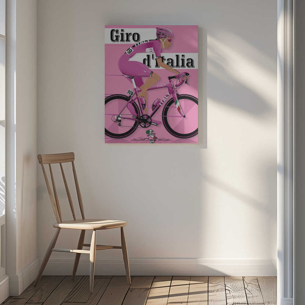 Giro D'italia Grand Tour Bicycle Race Canvas Print Wall Art 1X2662609 - ART FEVER - Art Fever