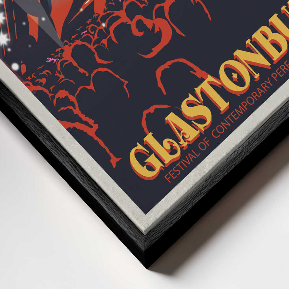 Glastonbury Festival Print Canvas Print Wall Art 1X2666096 - ART FEVER - Art Fever