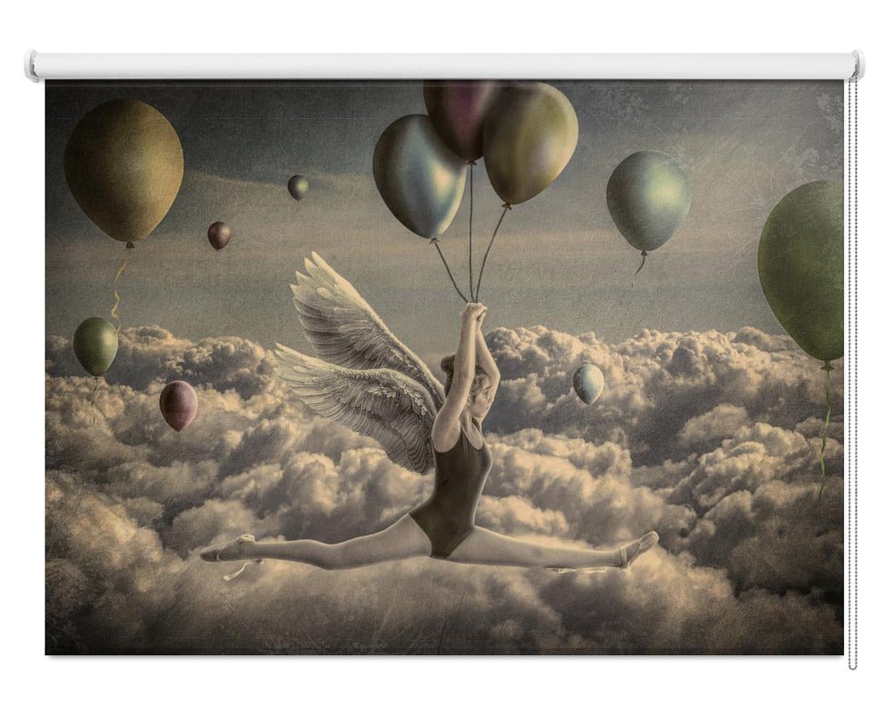 Go with the flow Balloon Ballerina Printed Picture Photo Roller Blind - 1X1869897 - Pictufy - Art Fever