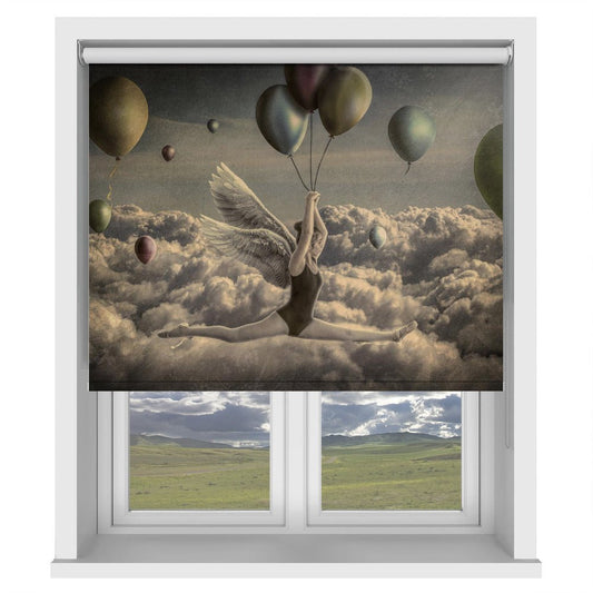 Go with the flow Balloon Ballerina Printed Picture Photo Roller Blind - 1X1869897 - Pictufy - Art Fever