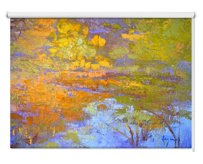 Golden Reflection Printed Picture Photo Roller Blind - 1X2570893 - Art Fever - Art Fever