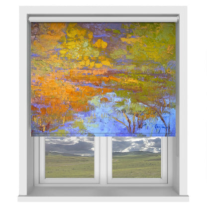 Golden Reflection Printed Picture Photo Roller Blind - 1X2570893 - Art Fever - Art Fever