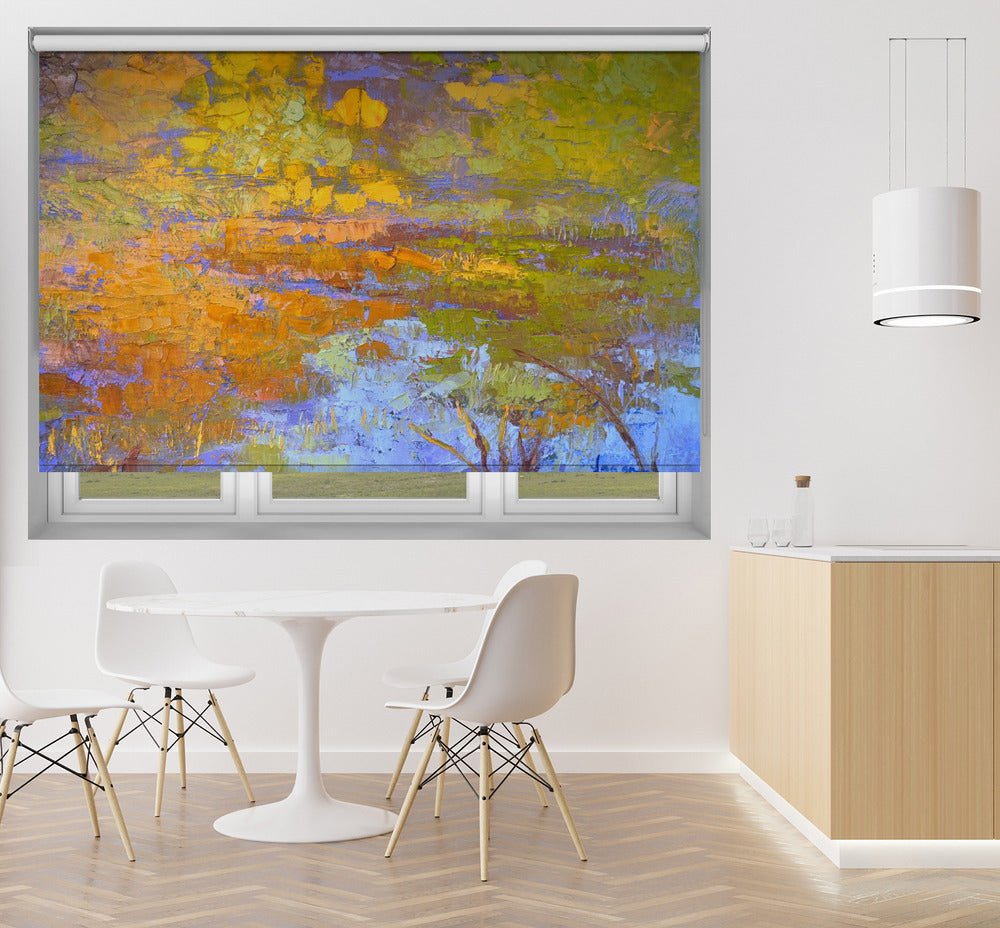 Golden Reflection Printed Picture Photo Roller Blind - 1X2570893 - Art Fever - Art Fever