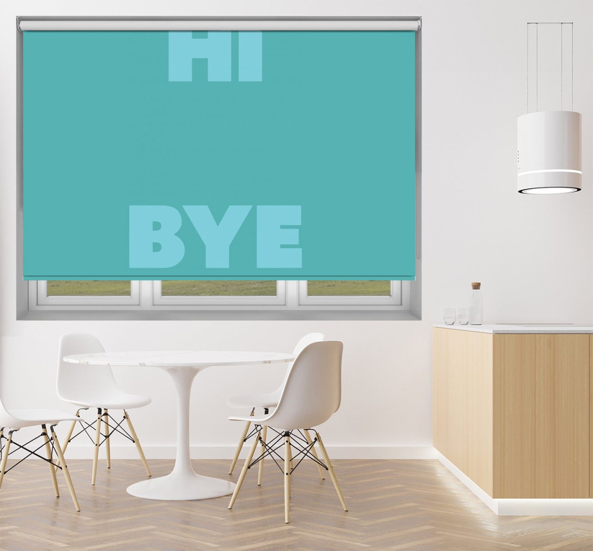 hi bye Printed Picture Photo Roller Blind - 1X2928899 - Art Fever - Art Fever