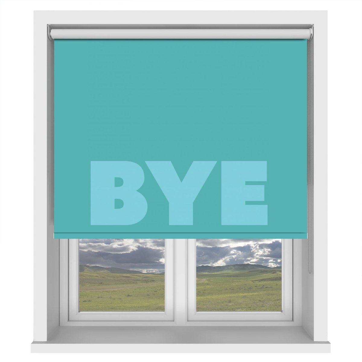 hi bye Printed Picture Photo Roller Blind - 1X2928899 - Art Fever - Art Fever