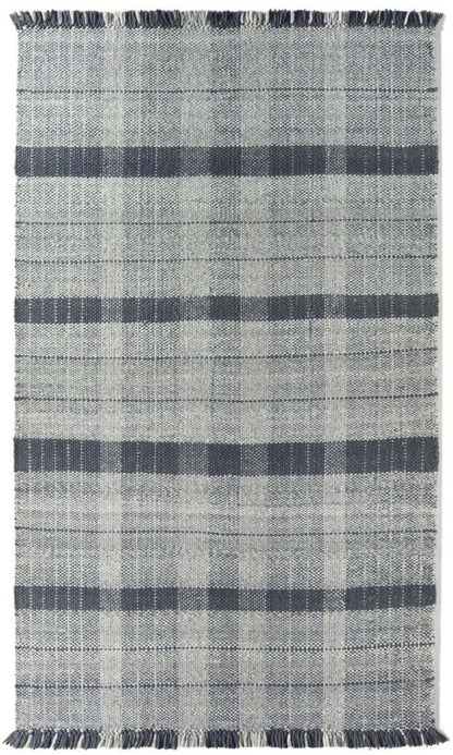 Highland Navy Checkered Rug - The Rugs - Art Fever