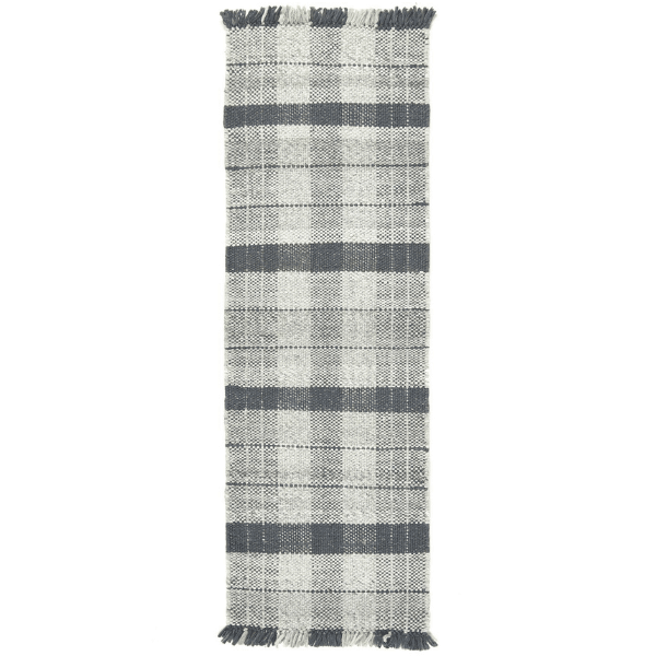 Highland Navy Checkered Rug - The Rugs - Art Fever