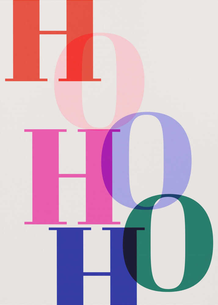 HO HO HO Canvas Print Wall Art 1X3235445 - ART FEVER - Art Fever