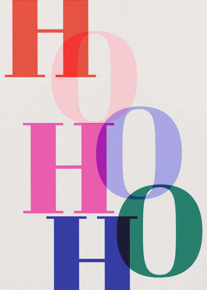 HO HO HO Canvas Print Wall Art 1X3235445 - ART FEVER - Art Fever