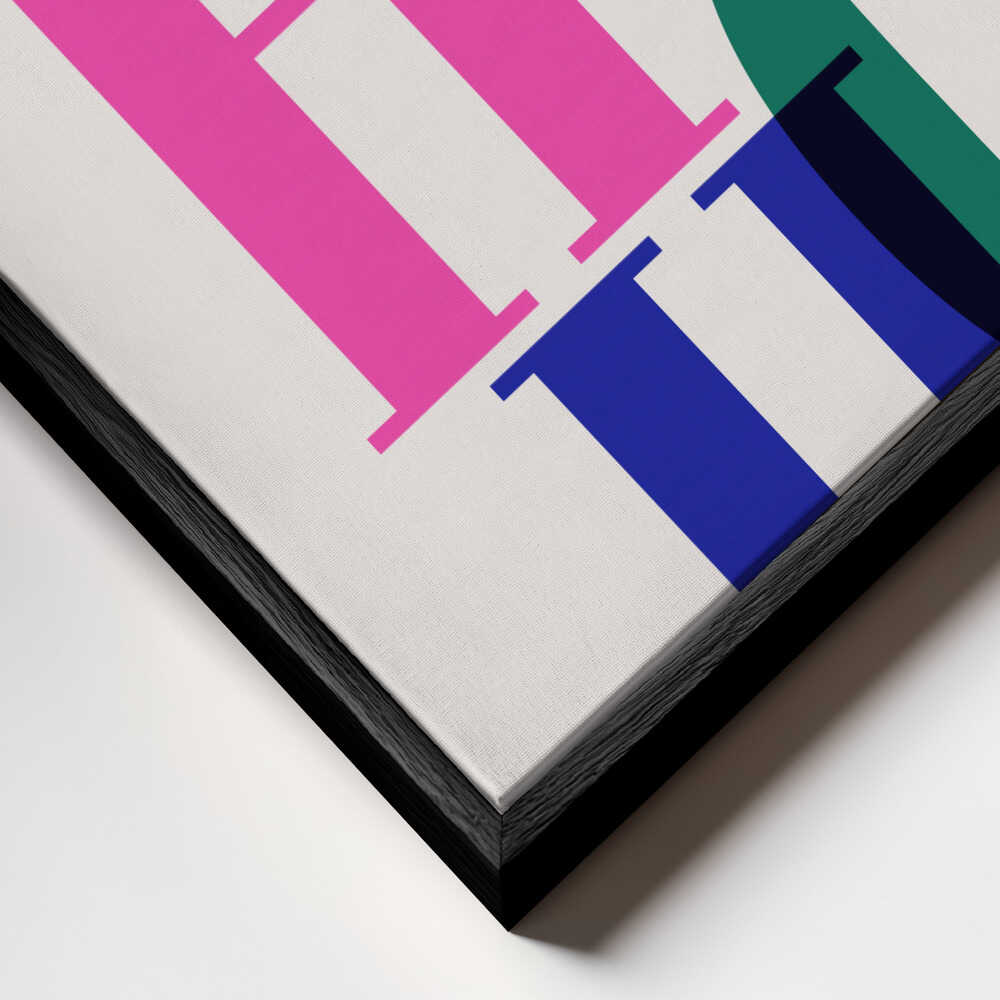 HO HO HO Canvas Print Wall Art 1X3235445 - ART FEVER - Art Fever