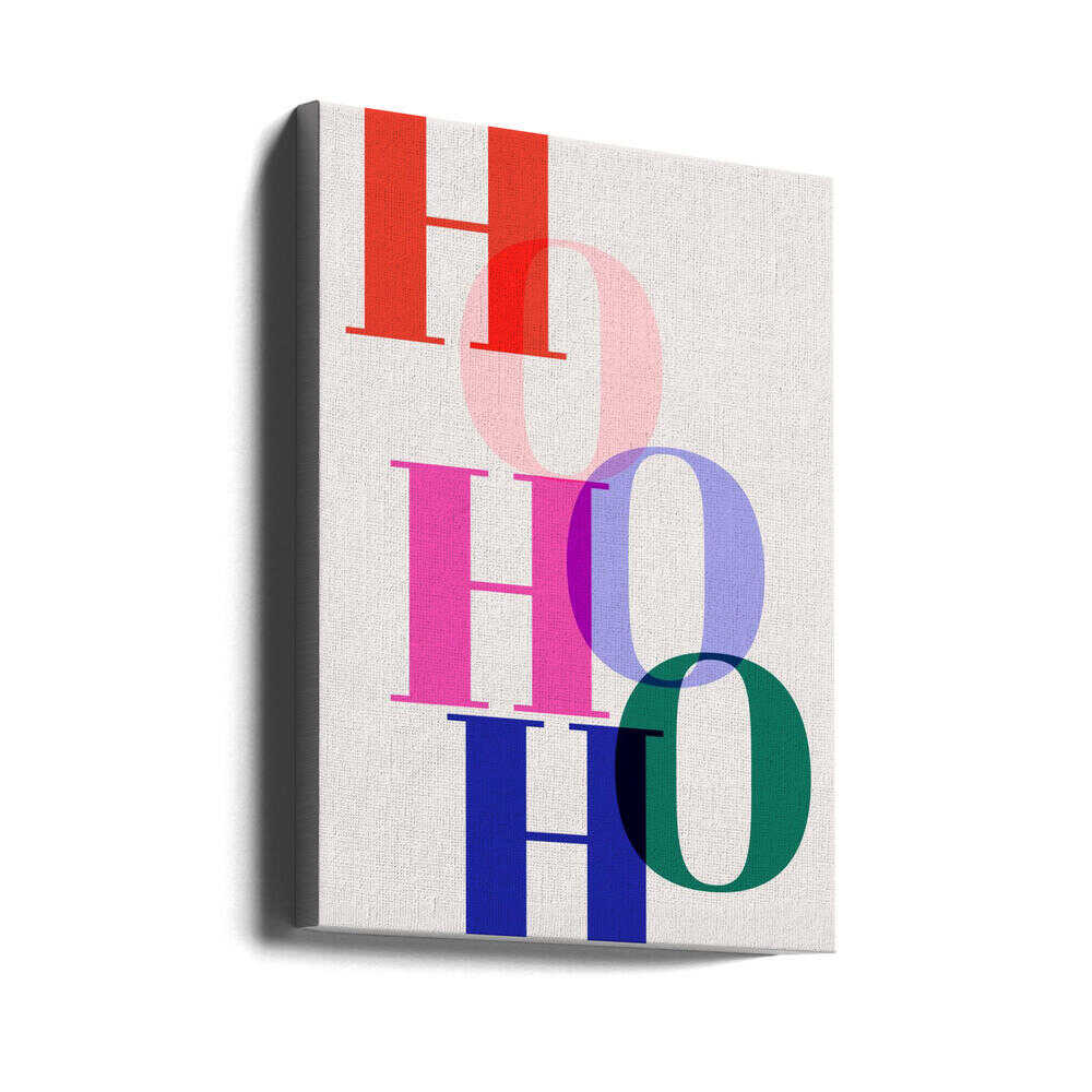 HO HO HO Canvas Print Wall Art 1X3235445 - ART FEVER - Art Fever
