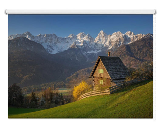 House in the Alps Printed Picture Photo Roller Blind - 1X1686437 - Art Fever - Art Fever