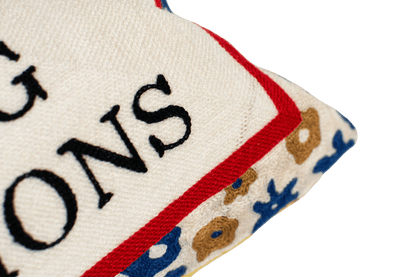 I Don't Cook Needlepoint Cushion - The Pillow Drop - Art Fever