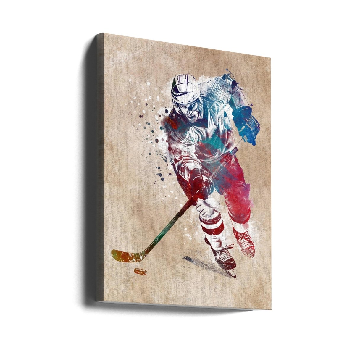 Ice Hockey art Canvas Print Wall Art 1X2837996 - ART FEVER - Art Fever