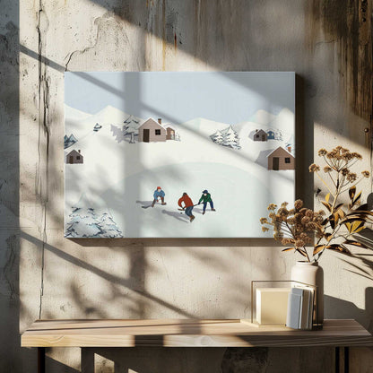 Ice Hockey Canvas Print Wall Art 1X2927935 - ART FEVER - Art Fever