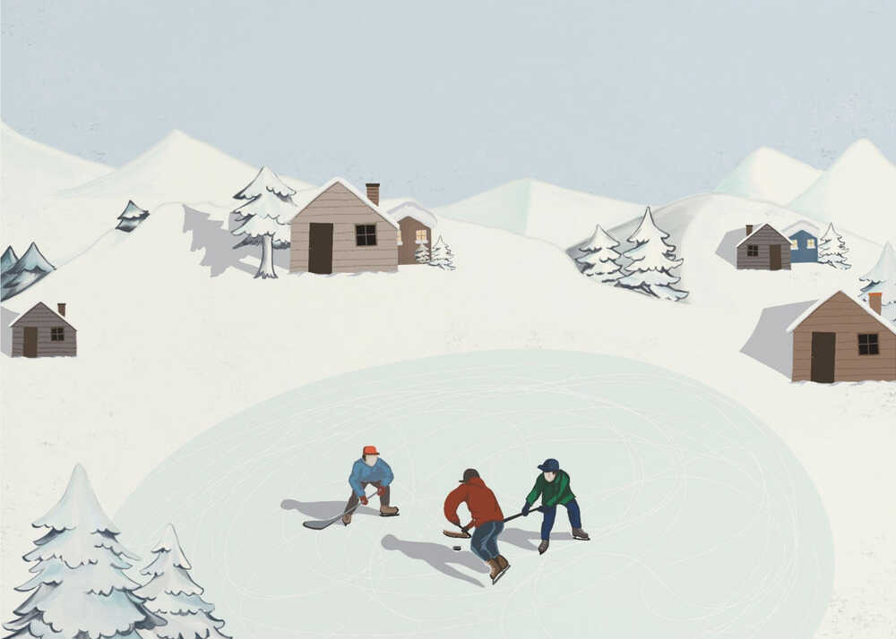 Ice Hockey Canvas Print Wall Art 1X2927935 - ART FEVER - Art Fever