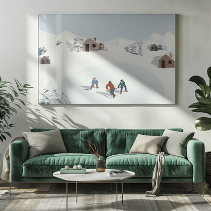 Ice Hockey Canvas Print Wall Art 1X2927935 - ART FEVER - Art Fever