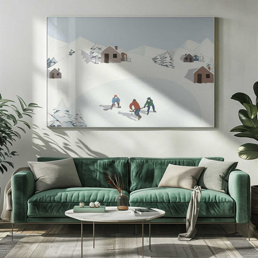 Ice Hockey Canvas Print Wall Art 1X2927935 - ART FEVER - Art Fever