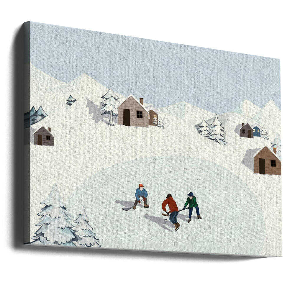 Ice Hockey Canvas Print Wall Art 1X2927935 - ART FEVER - Art Fever