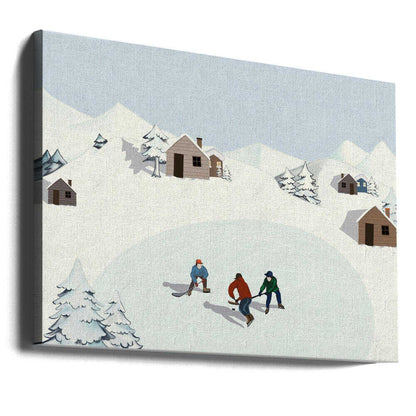 Ice Hockey Canvas Print Wall Art 1X2927935 - ART FEVER - Art Fever