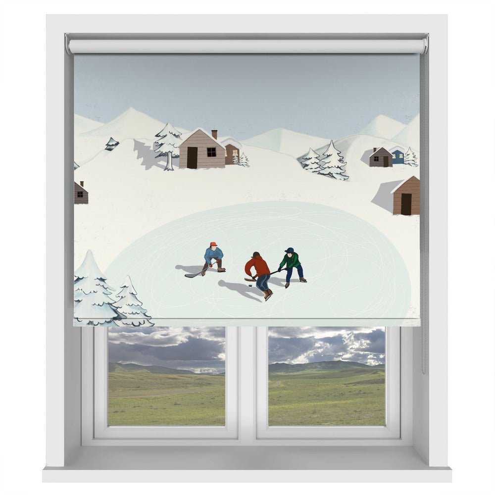 Ice Hockey Printed Picture Photo Roller Blind - 1X2927935 - Art Fever - Art Fever