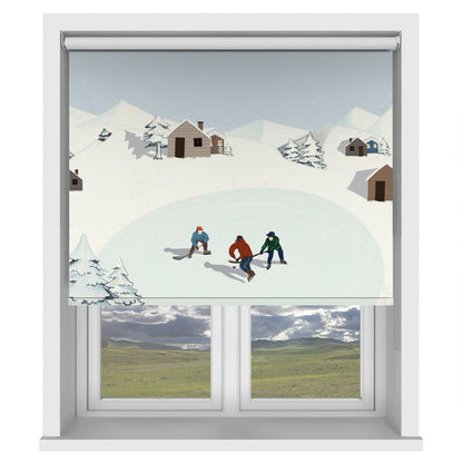Ice Hockey Printed Picture Photo Roller Blind - 1X2927935 - Art Fever - Art Fever