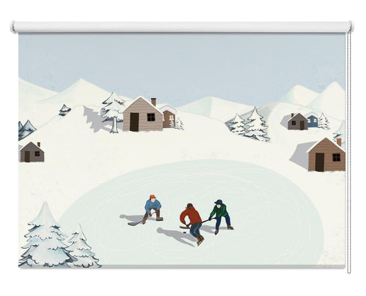 Ice Hockey Printed Picture Photo Roller Blind - 1X2927935 - Art Fever - Art Fever