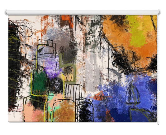 In Da Ghetto Abstract Art Printed Picture Photo Roller Blind - 1X2896196 - Art Fever - Art Fever