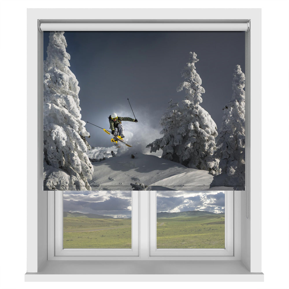 Ski is life Printed Picture Photo Roller Blind - 1X1683469