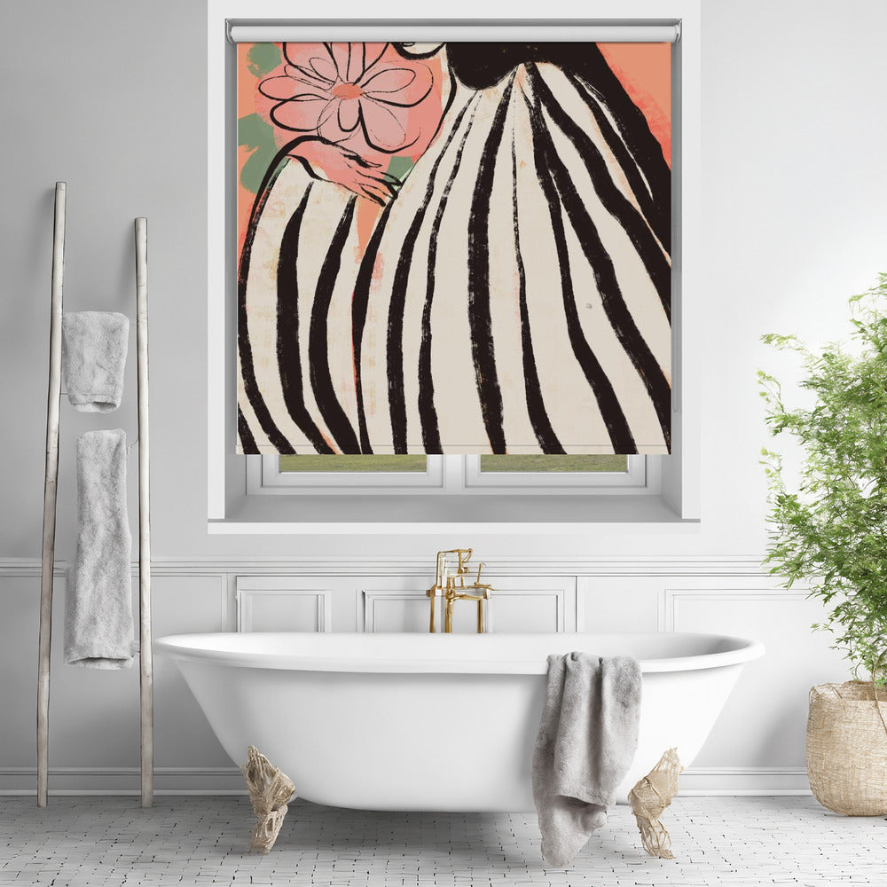 A Silent Moment (Peach) Printed Picture Photo Roller Blind - 1X2699344